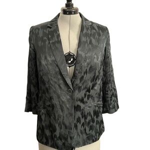 Silky Dark Green Blazer Size 10